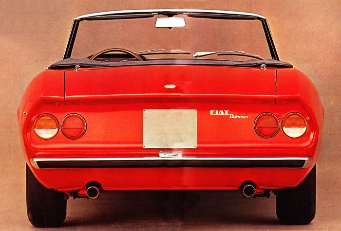 Fiat Dino Spider 2000 posteriore